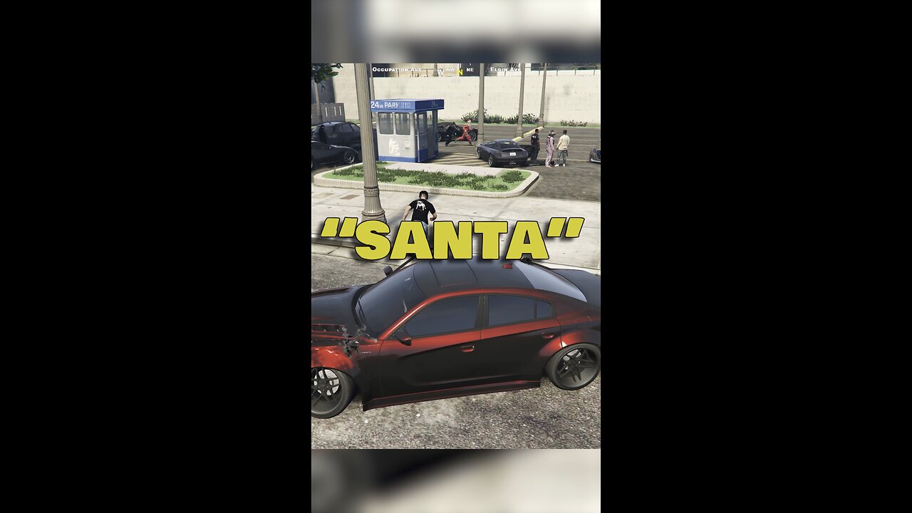 Santa Gets Punched in GTAV