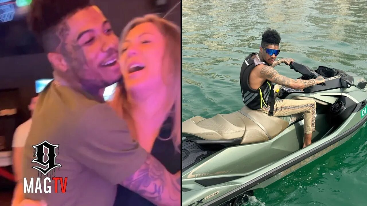 Blueface Turns Up In Dubai Day Before Chrisean's 23rd B-Day! 😳