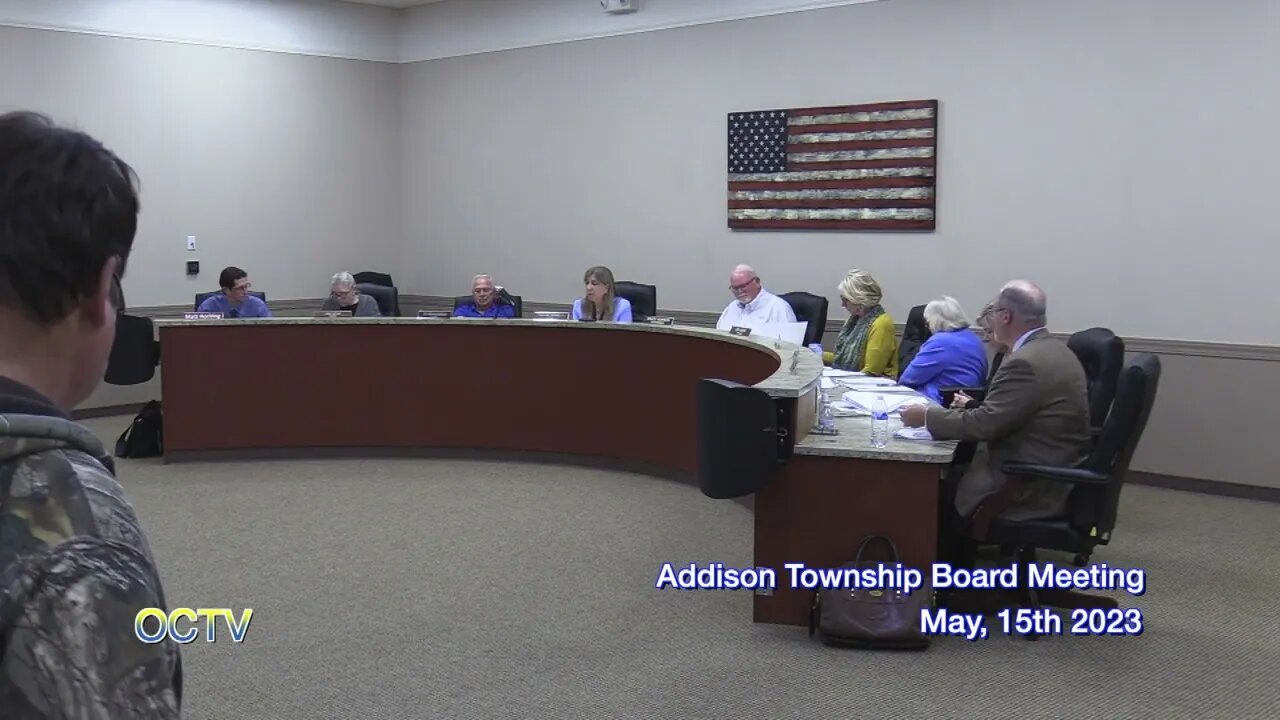 Addison Township Board Meeting: May, 15th 2023