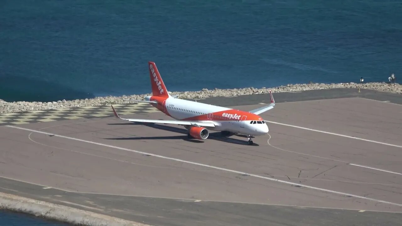 Departure for Manchester; PLANE SPOTTING GIBRALTAR, Extreme Airport, 4K