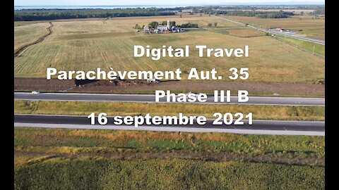 Digital Travel - Parachèvement Aut. 35 Phase III B - 16 septembre 2021