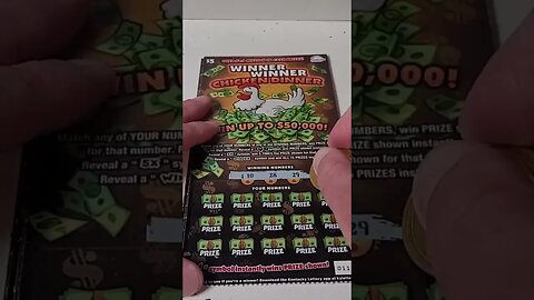 Winner Chicken Dinner Lottery Tickets!