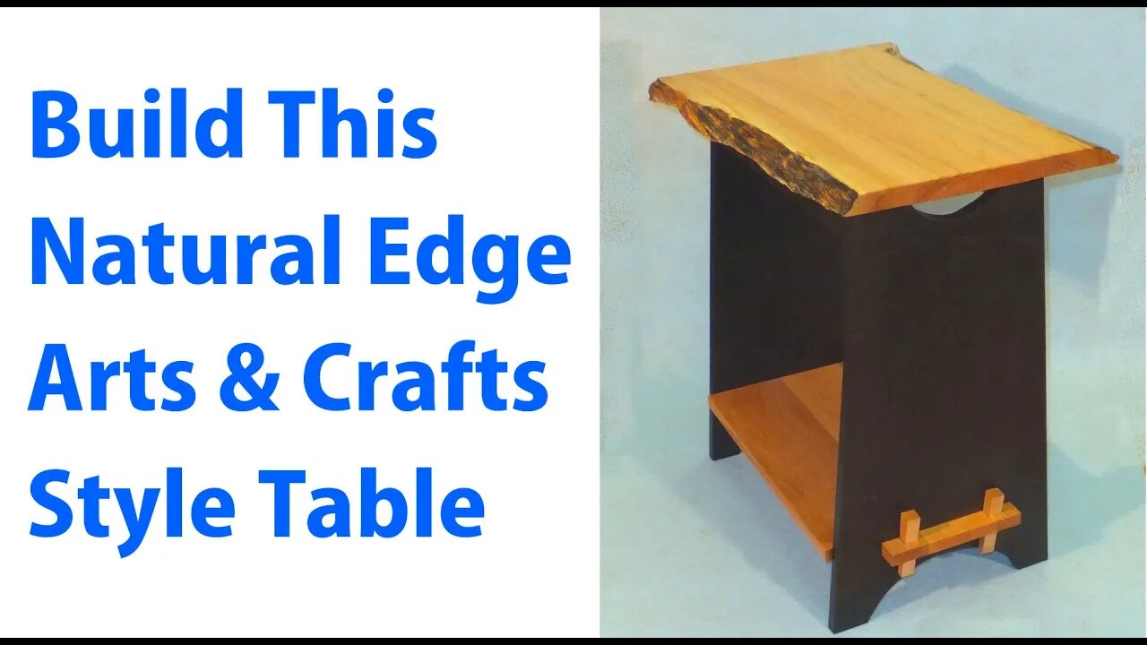 How to Build a Side Table with a Natural Edge Top - woodworkweb