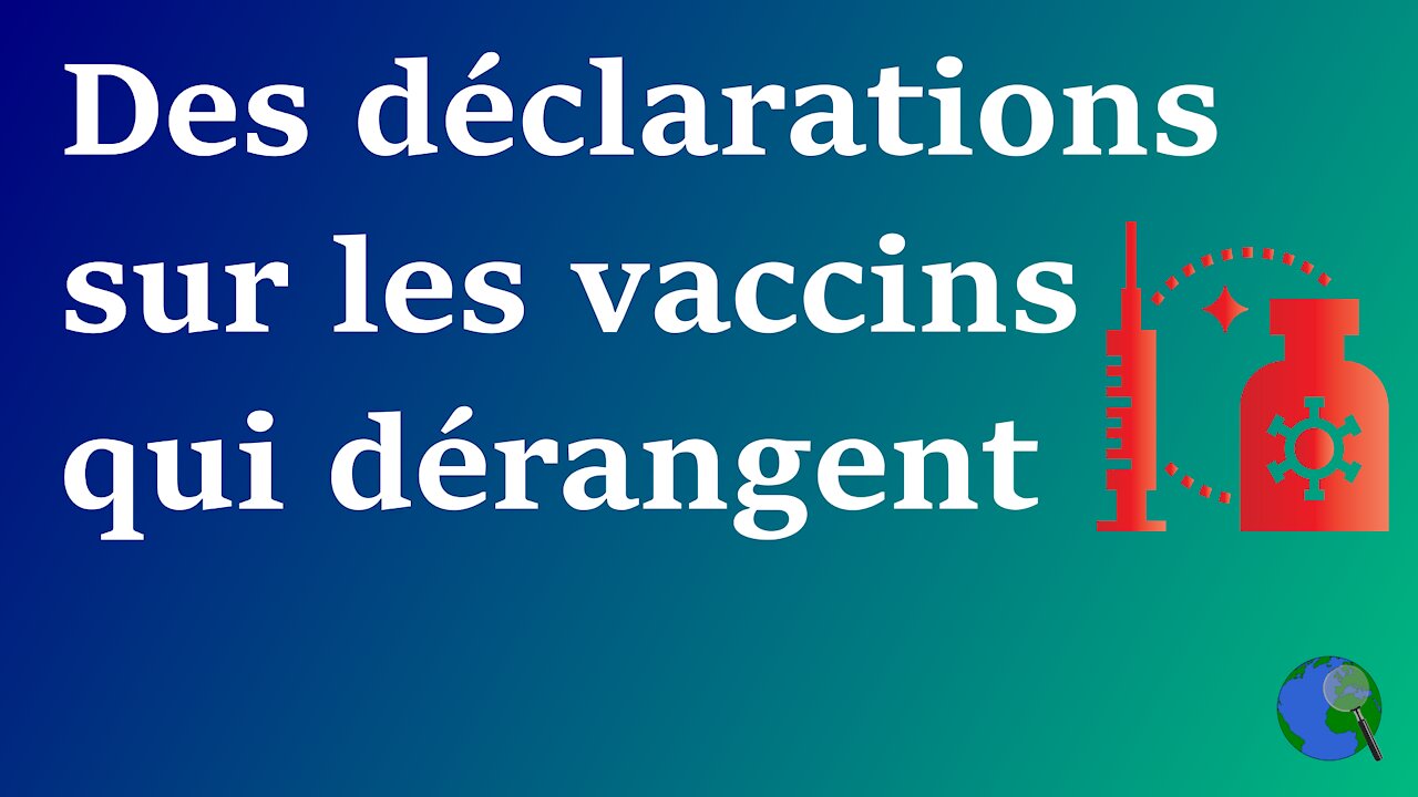 Japon - Des déclarations sur les vaccins qui dérangent