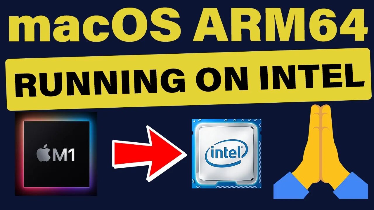 🔥 SURPREENDENTE 👉 MACOS VERSÃO ARM64 RODA EM PLATAFORMA INTEL 👊 SERÁ ESSE O FUTURO DO #HACKINTOSH 🙏