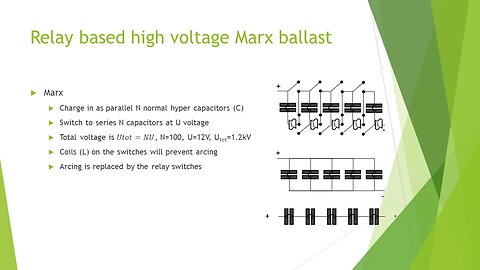 Relay Based High Voltage Marx Ballast
