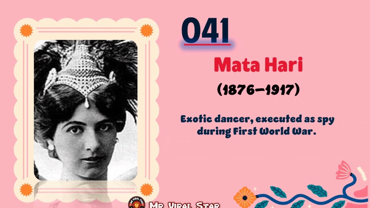 Mata Hari (1876–1917) | TOP 150 Women That CHANGED THE WORLD | Short Biography