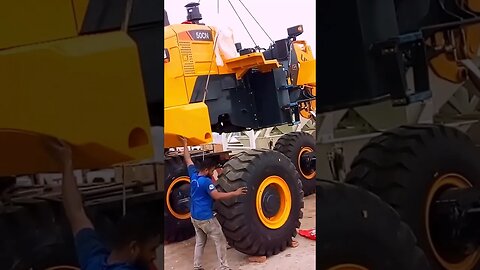 Assembly New Liugong Wheel Loader - body setup #amazing #machinery #skills #wheelloader #shorts