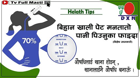 बिहान खालीपेटमा मनतातो पानी पिउनुको फाइदाहरु ! ll शरीरको लागि अचुक औषधि पानी ? ll Health Tips