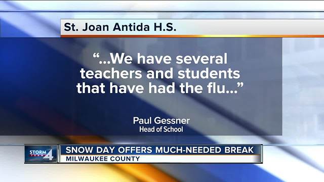 Snow day offers much needed break for sick students