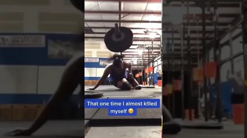 Oh no 🙈😳 that was close sis #shorts #viral #youtubeshorts #viralshorts #saintpee #weightlifting