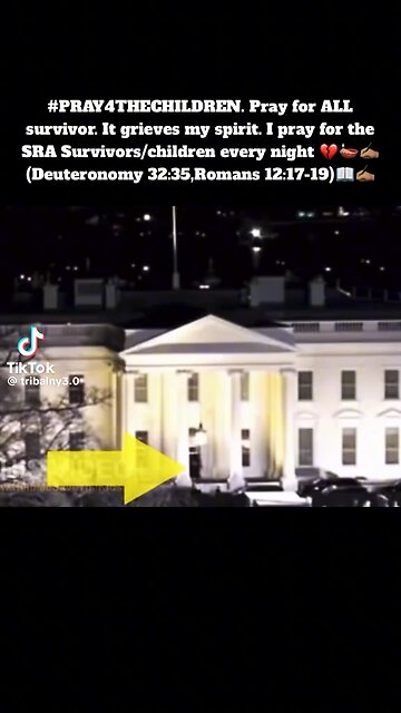 Children being released underneath the White House