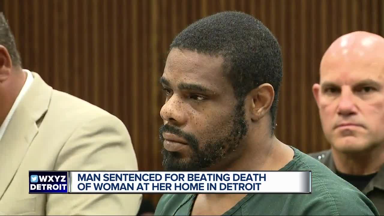 Man sentenced for beating death of woman at her home in Detroit