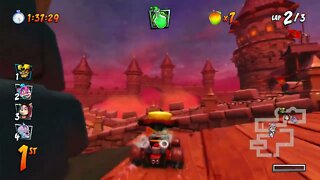 Dr. Neo Cortex's Home CTR Track Gameplay - Crash Team Racing Nitro-Fueled