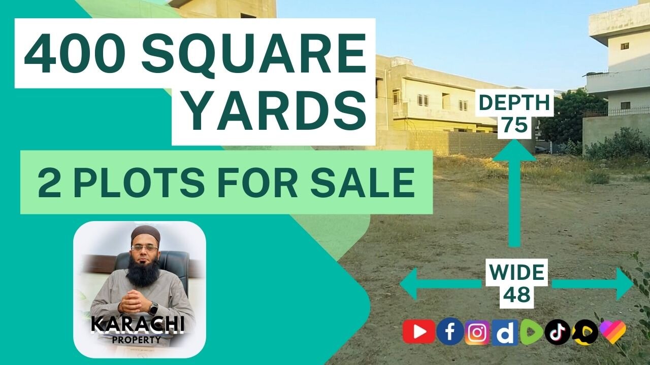 Plot for Sale in Gulshan-e-Maymar Sector Y 400 Square Yards on 70ft Wide Road