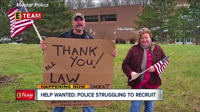 Help Wanted: Police departments struggling to get new recruits