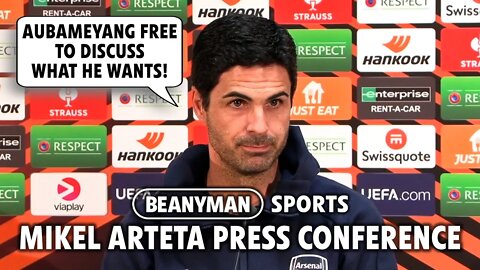 'Aubameyang free to discuss what he WANTS!' | Bodø/Glimt v Arsenal | Mikel Arteta press conference