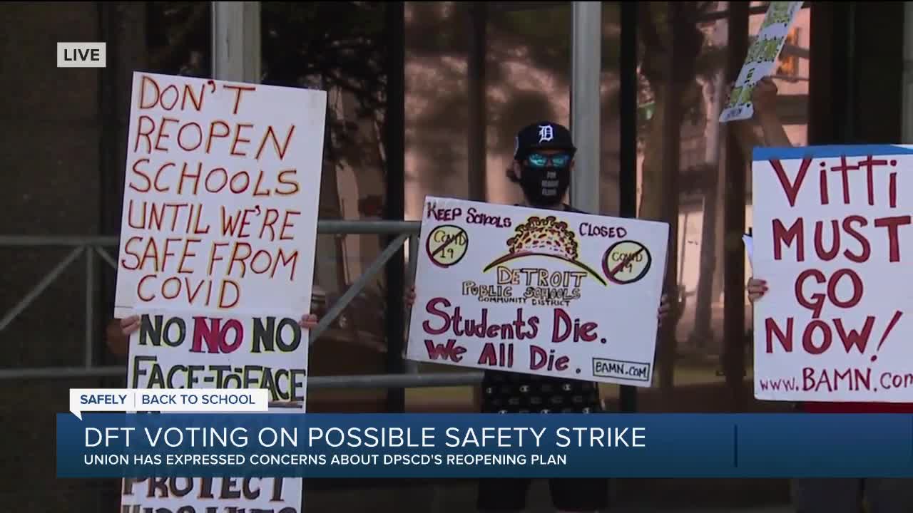 Detroit school teachers to vote on safety strike that could keep them from in-person classes