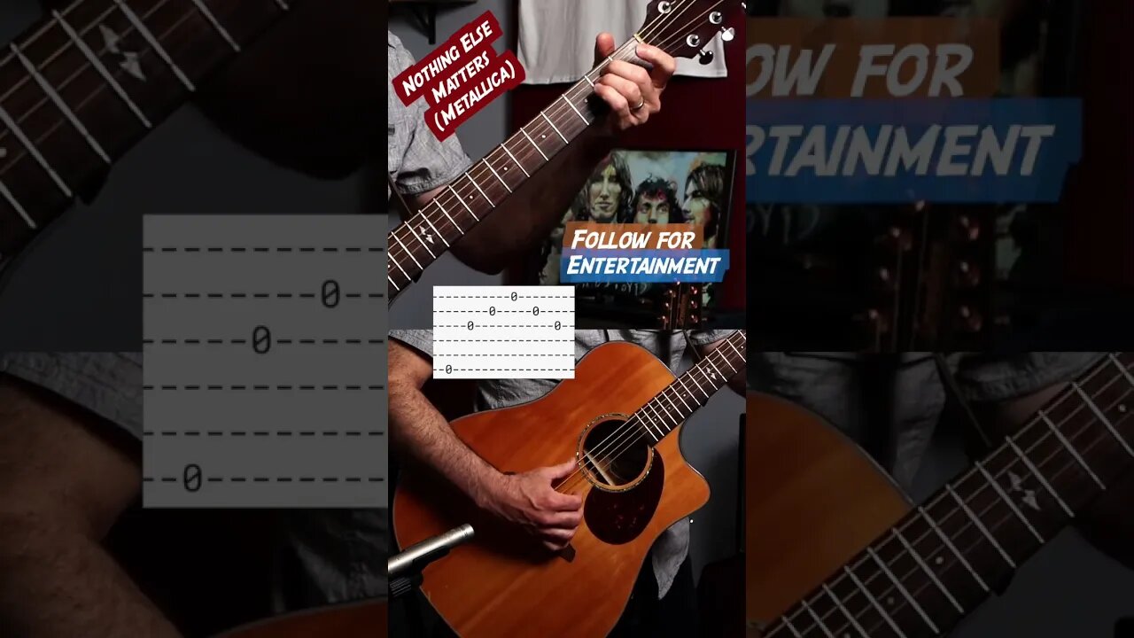 Nothing else matter (Metallica) guitar intro lesson with tabs