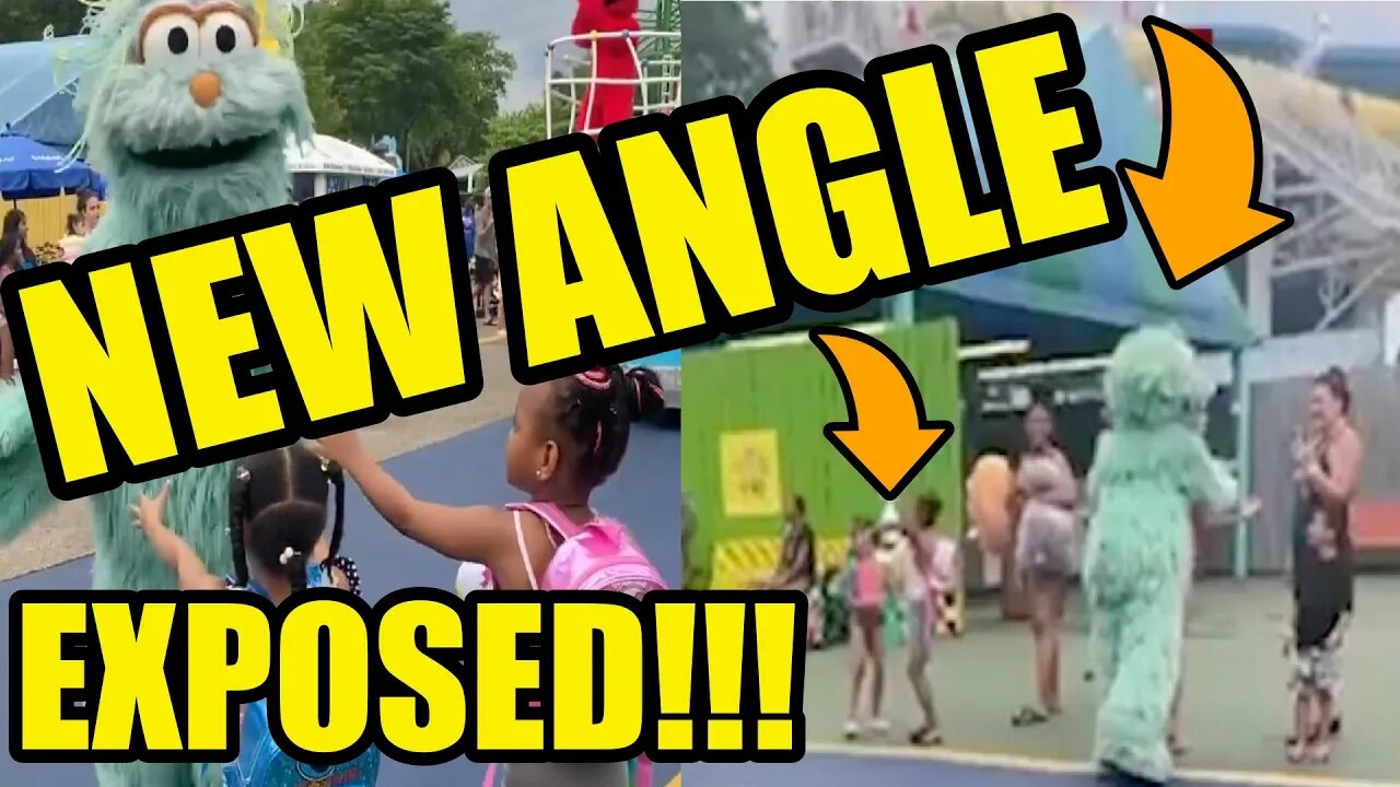 Sesame Place Racism 😱 New Video Angle Exposes Racism To Black Children Rosita Costume Dismissing Hug