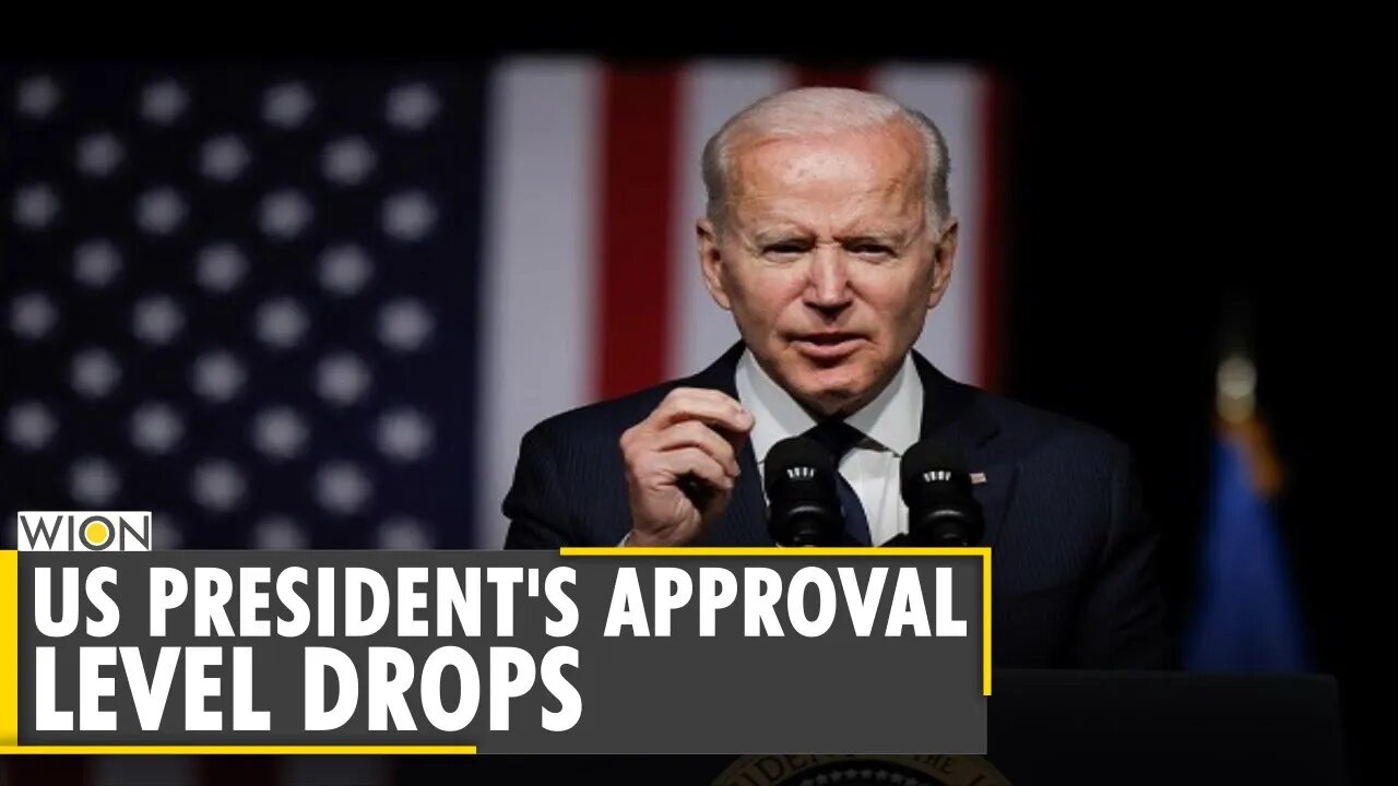 President Joe Biden's approval rating drops, hit its lowest level so far