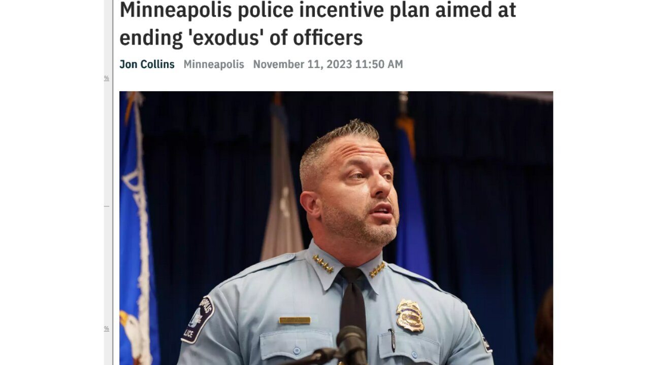 Minneapolis police incentive plan aimed at ending 'exodus' of officers