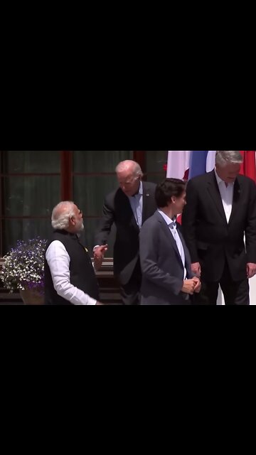 Socialist Puppets Trudeau and Biden meet
