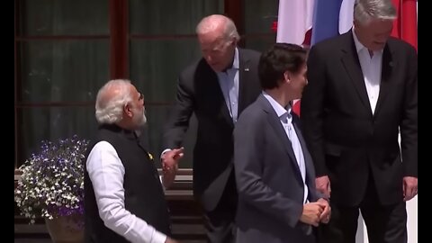 Socialist Puppets Trudeau and Biden meet