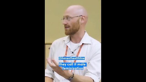 They put chemicals in the water that cause male feminization