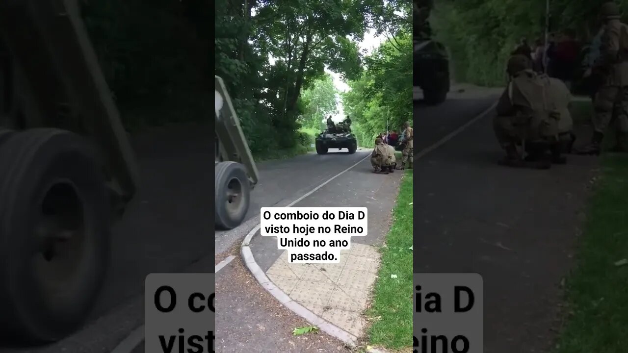 O comboio do Dia D visto hoje no Reino Unido no ano passado. #war #ww2 #guerra