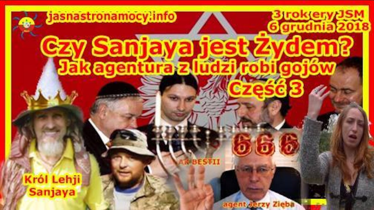 Czy Sanjaya jest Żydem Jak agentura z ludzi robi gojów - Część 3 - Eter TV, Zięba, Moskalik
