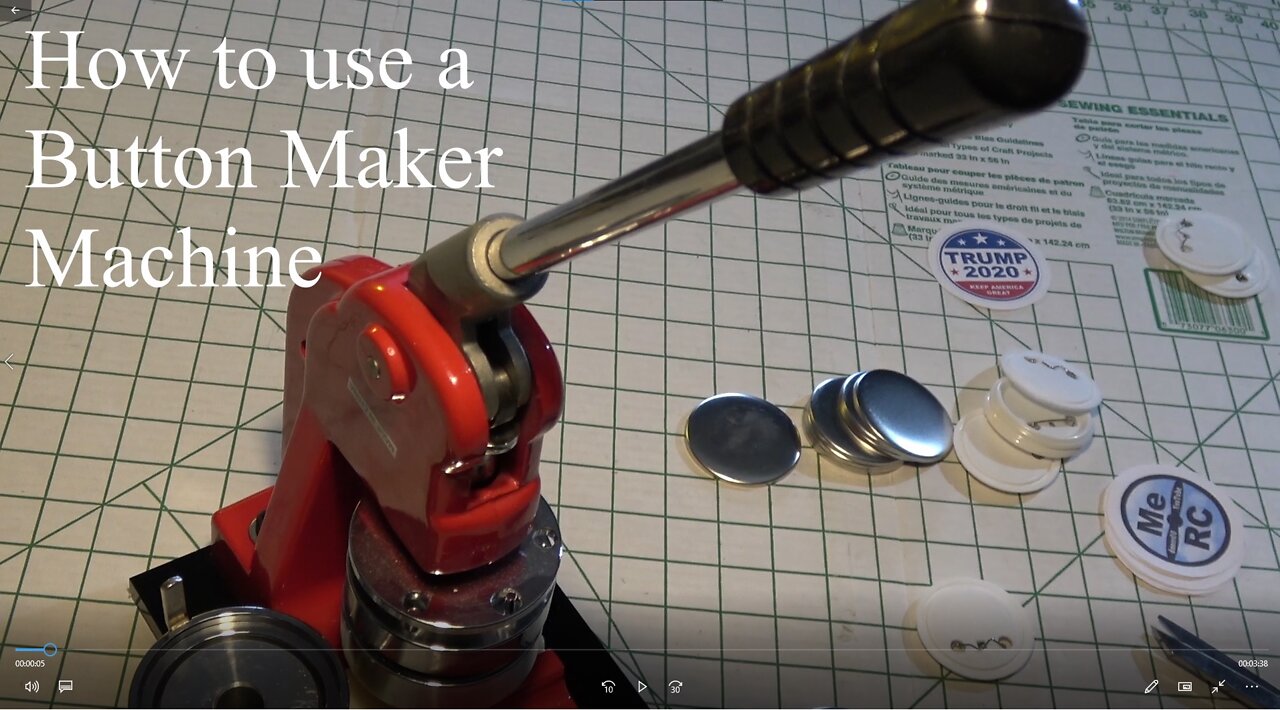 How to Use Button Maker Badge Making Machine - Tutorial Instructions