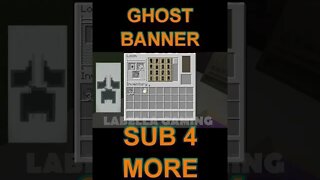 Minecraft: How To Make A Ghost Banner