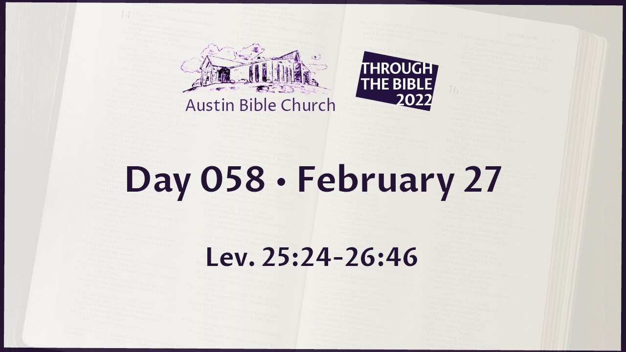 Through the Bible 2022 (Day 058)