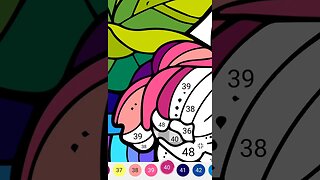 Color by number - Butterfly Mandala