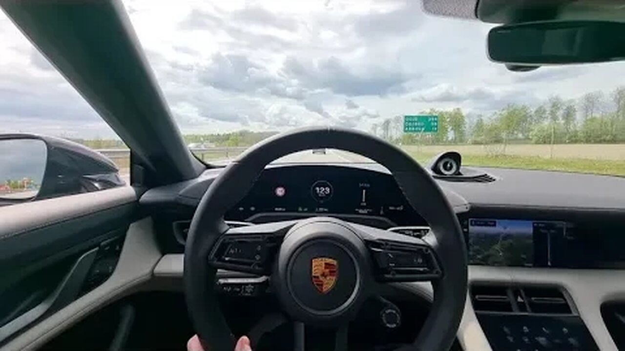 Instrumentation and cockpit tryout Porsche Taycan Turbo S WIDEANGLE, the future? 🔋[4k 60p}