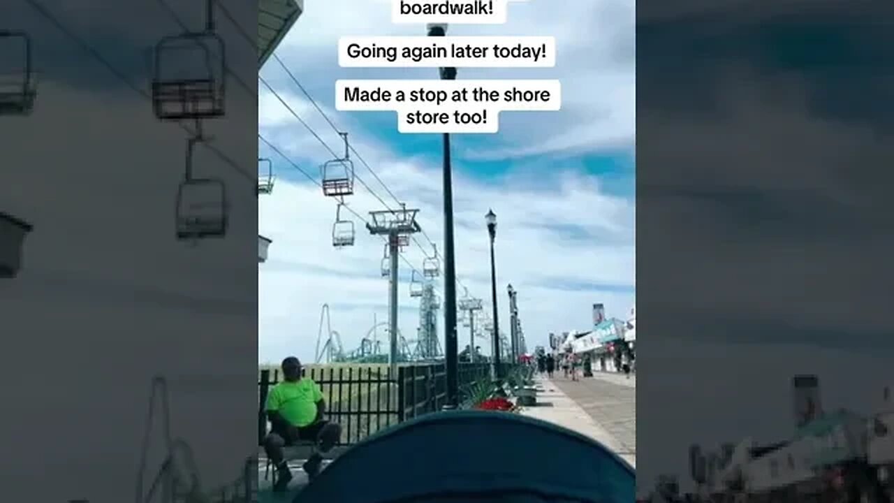 Went LIVE today at the seaside heights boardwalk!! Going again later. Beautiful day today