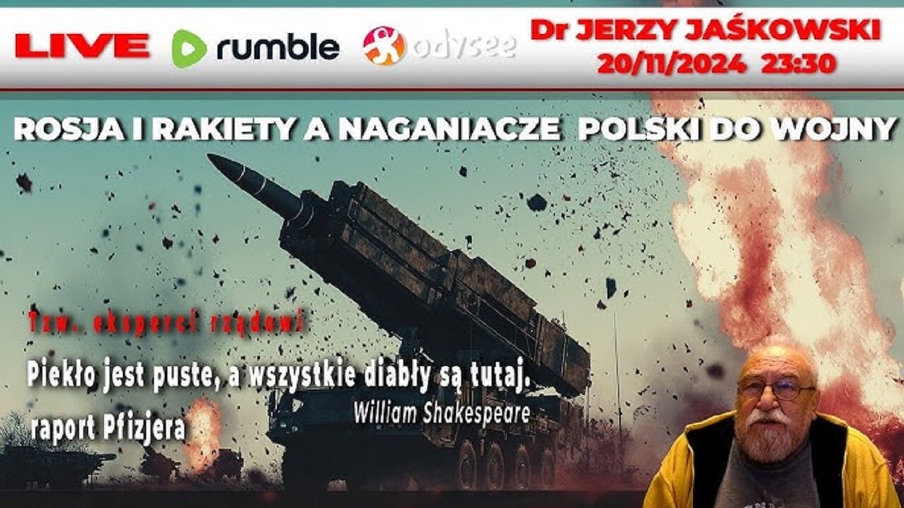 Dr Jerzy Jaśkowski i Andy Choinski - ROSJA i RAKIETY a NAGANIACZE POLSKI do WOJNY (20.11.2024)