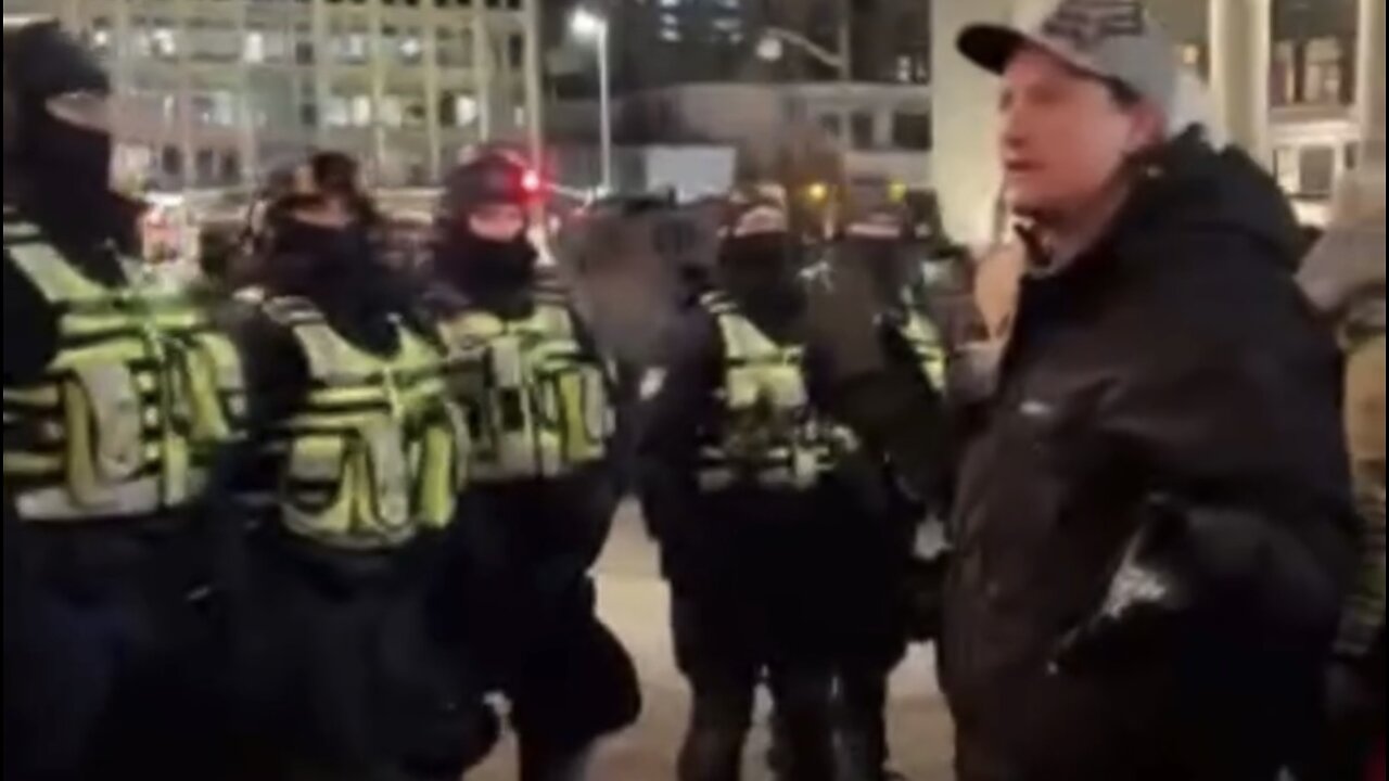 Ottawa protestors now appear to outnumber the police, who are getting an earful from the crowd