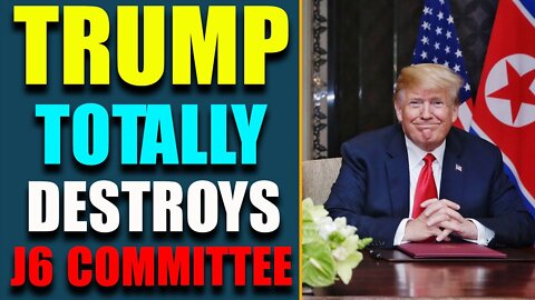 HUGE LAWSUIT IS COMING!! TRUMP TOTALLY DESTROYS THE UNSELECT J6 COMMITTEE