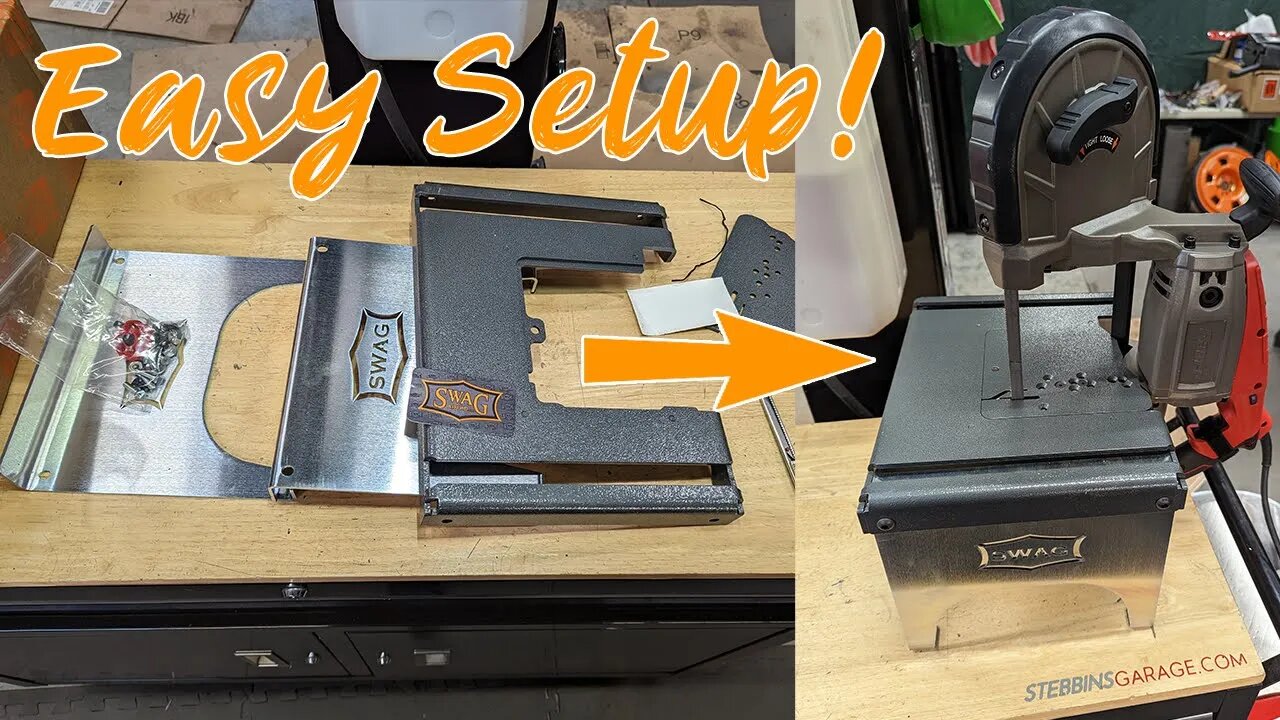 SWAG Offroad Portaband Table Setup with Bauer Deep Cut Saw