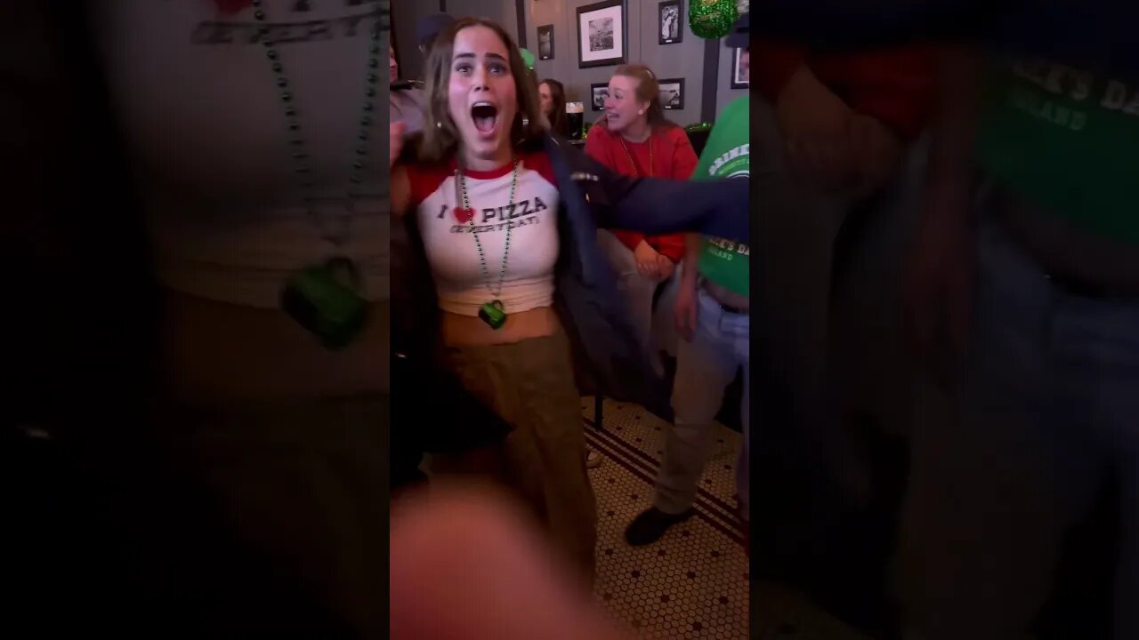 Girl gets to try on a Fireman’s uniform! #1075 #fire #nyc #stpatricksday #firefighter #fdny