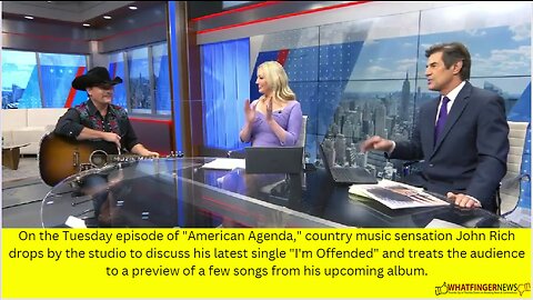 On the Tuesday episode of "American Agenda," country music sensation John Rich drops by the studio