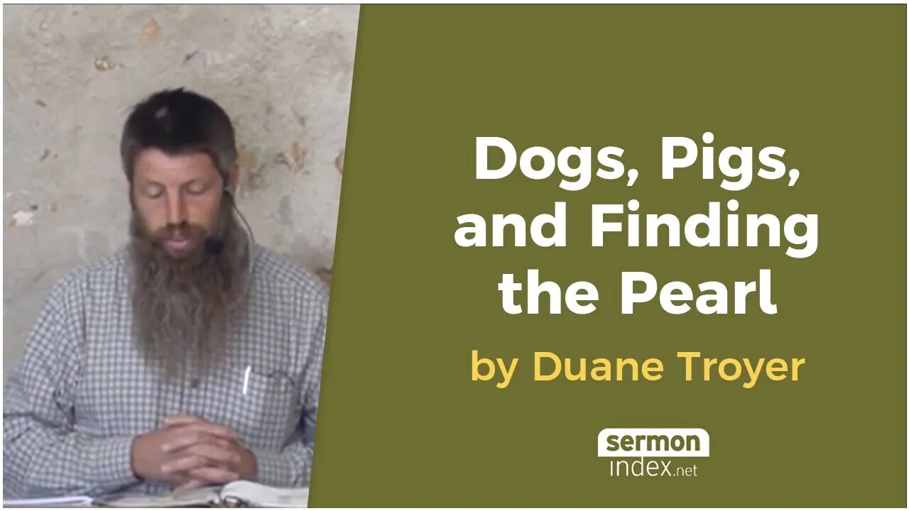 Dogs, Pigs, and Finding the Pearl by Duane Troyer