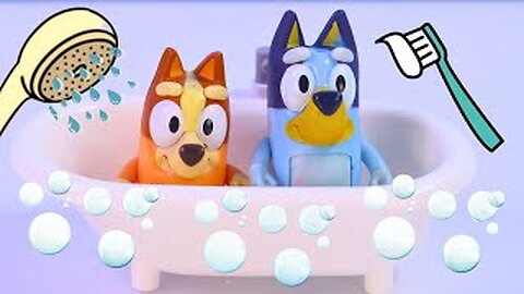 Bluey and Bingo Bath and Night time Routine