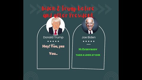 Trump and Biden Before and after being President of USA