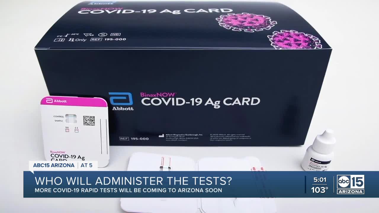 Who will administer rapid COVID-19 tests?