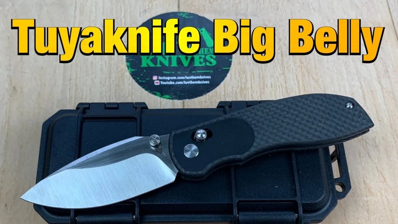 Tuyaknife Big Belly Carbon Fiber Integral / includes disassembly/ lightweight and way cool !