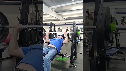 275lbs Incline Bench, Crazy 🤪 old man