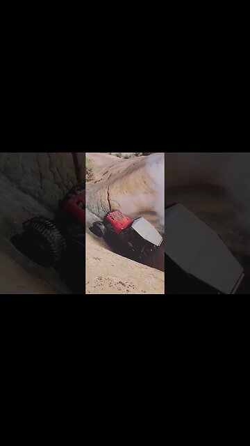 Log splitter doing the burnouts in the pot hole at the mall